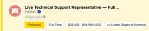 Live Technical Support Representative Remote Job